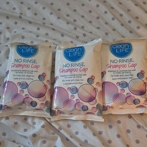 No Rinse Shampoo Cap - White and Purple